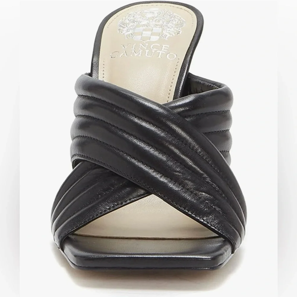 Vince Camuto Women's Sarendie Quilted Strap Sandal Slide size 6 - Picture 2 of 12